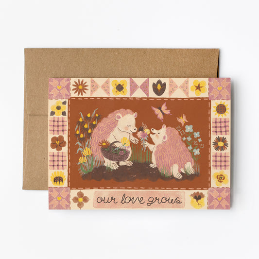 our love grows | Card + Envelope
