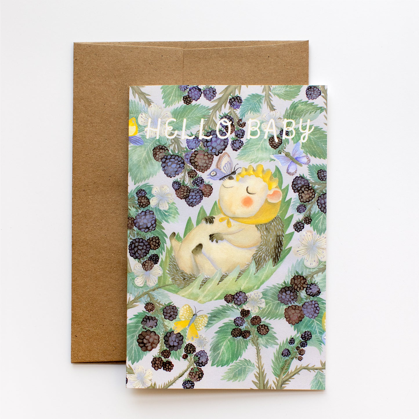 hello baby hedgehog | Card + Envelope