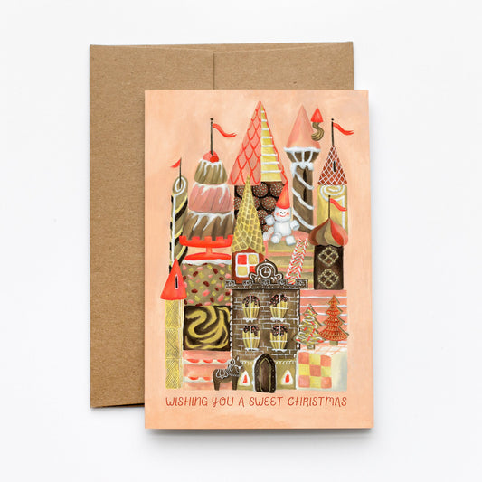 sweets castle | Holiday Card + Envelope