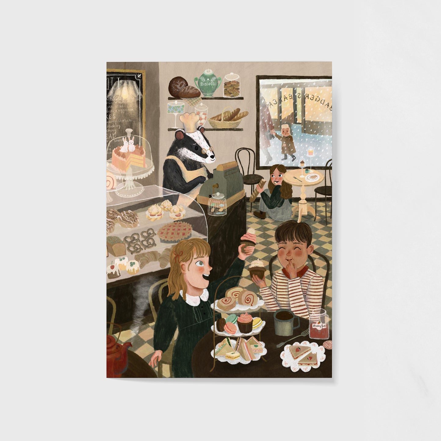 badger bakery | 5x7 Giclée Art Print