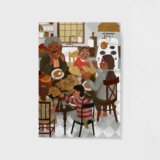 cozy family dinners | 5x7 Giclée Art Print