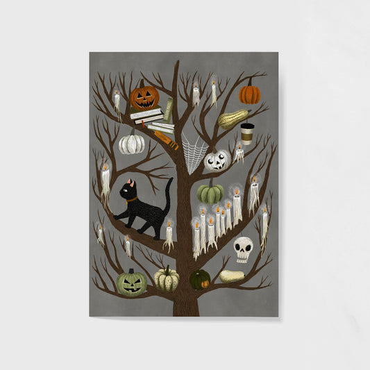 halloween tree | 5x7 Giclée Art Print