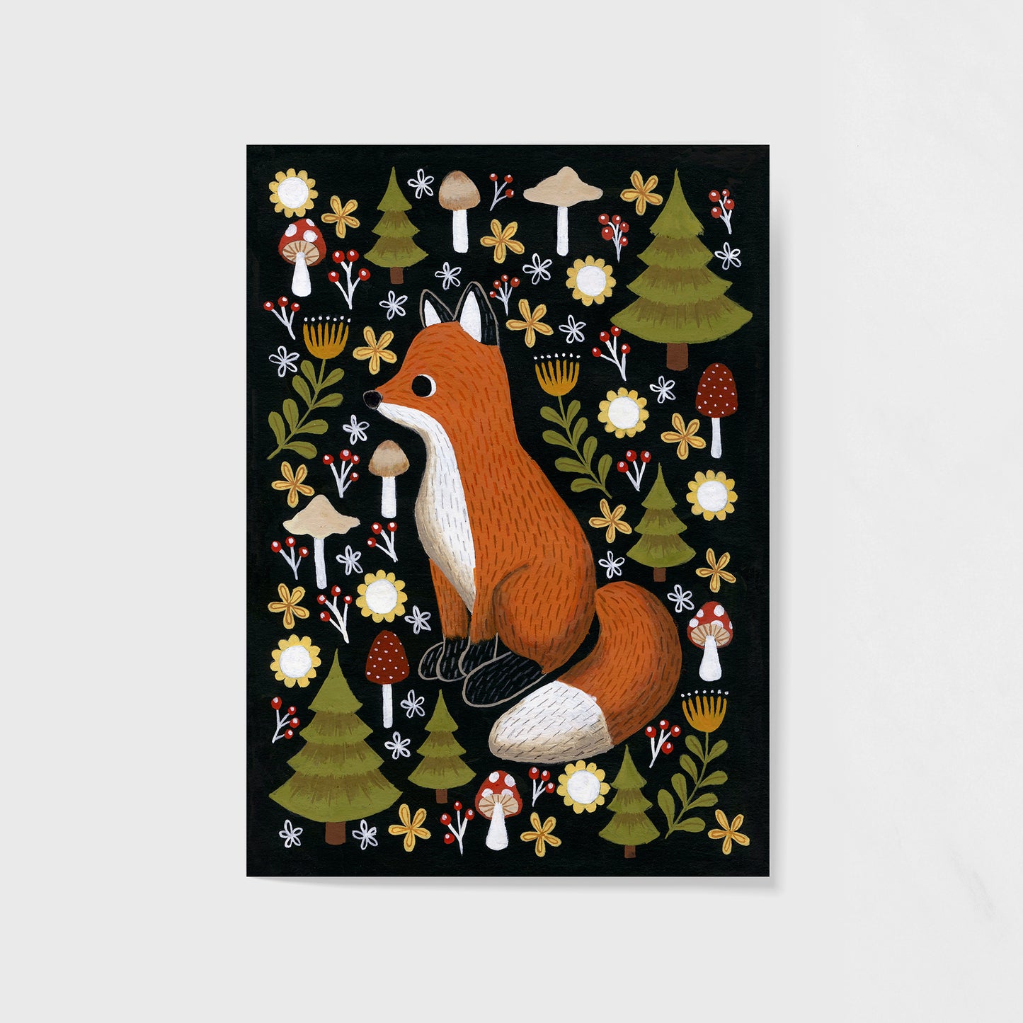 hello fox | 5x7 Giclée Art Print