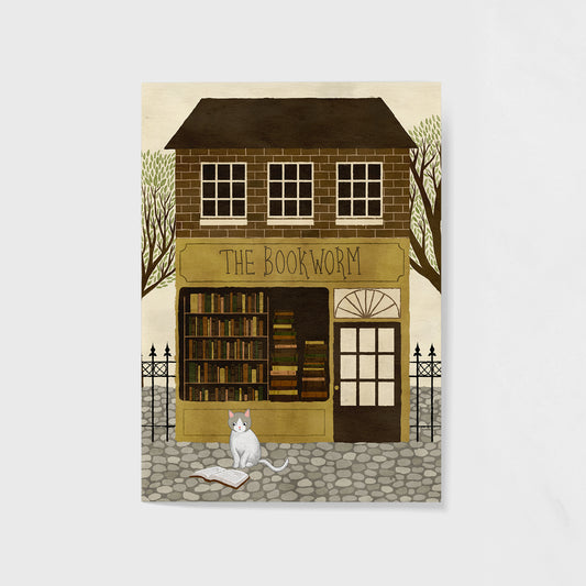 the bookworm | 5x7 Giclée Art Print