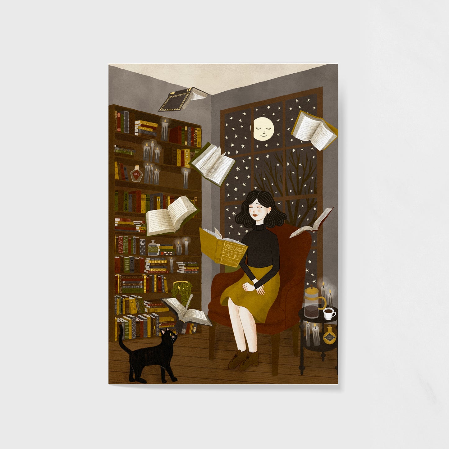 floating books | 5x7 Giclée Art Print