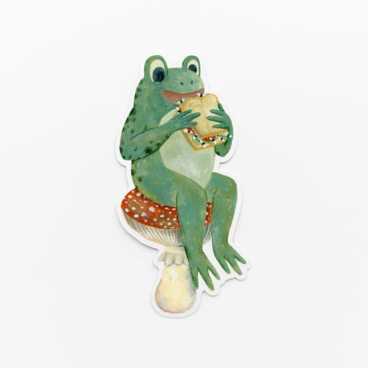 frog's sandwich sticker