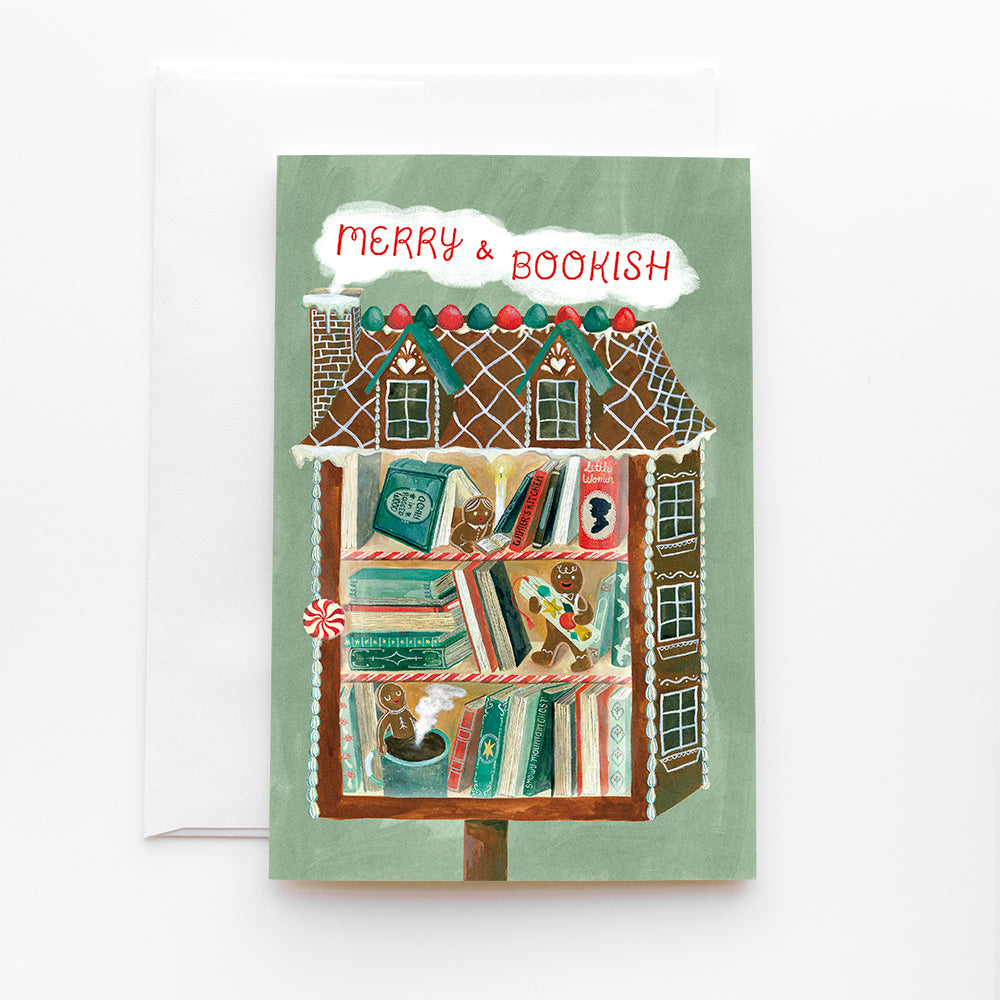 merry & bookish | Holiday Card + Envelope