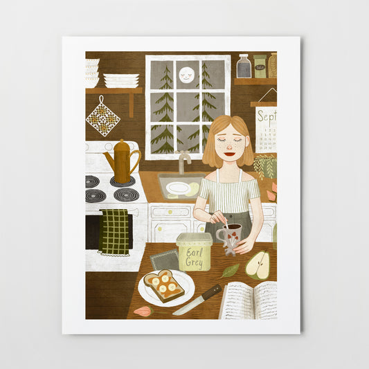 cabin stove | Giclée Art Print