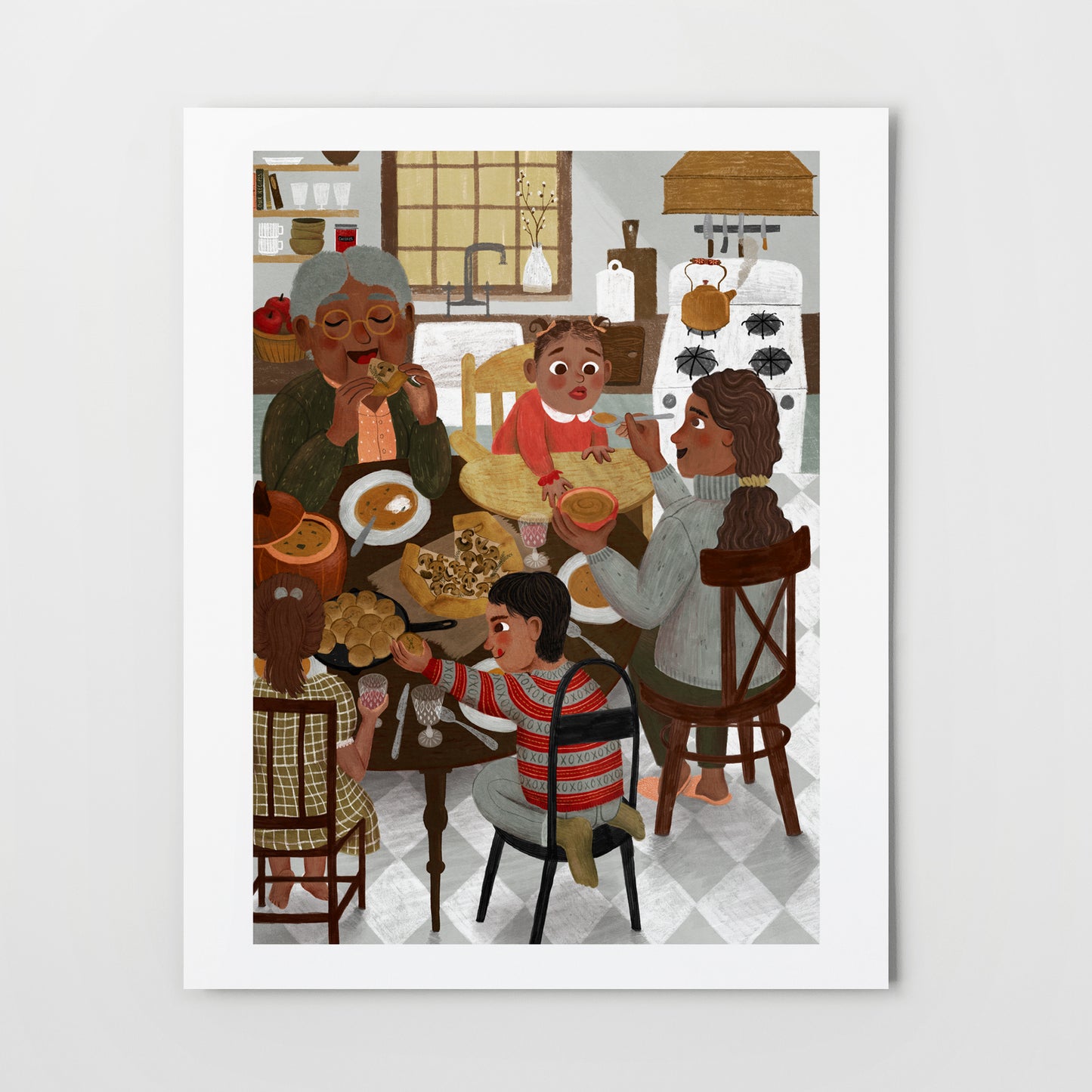 cozy family dinners | Giclée Art Print