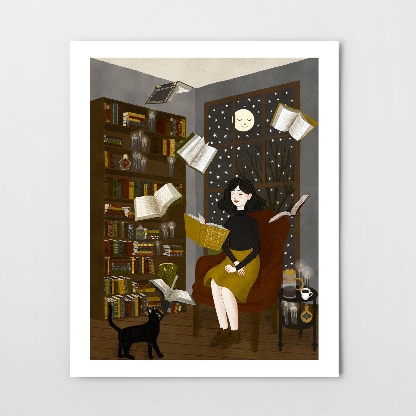 floating books | Giclée Art Print