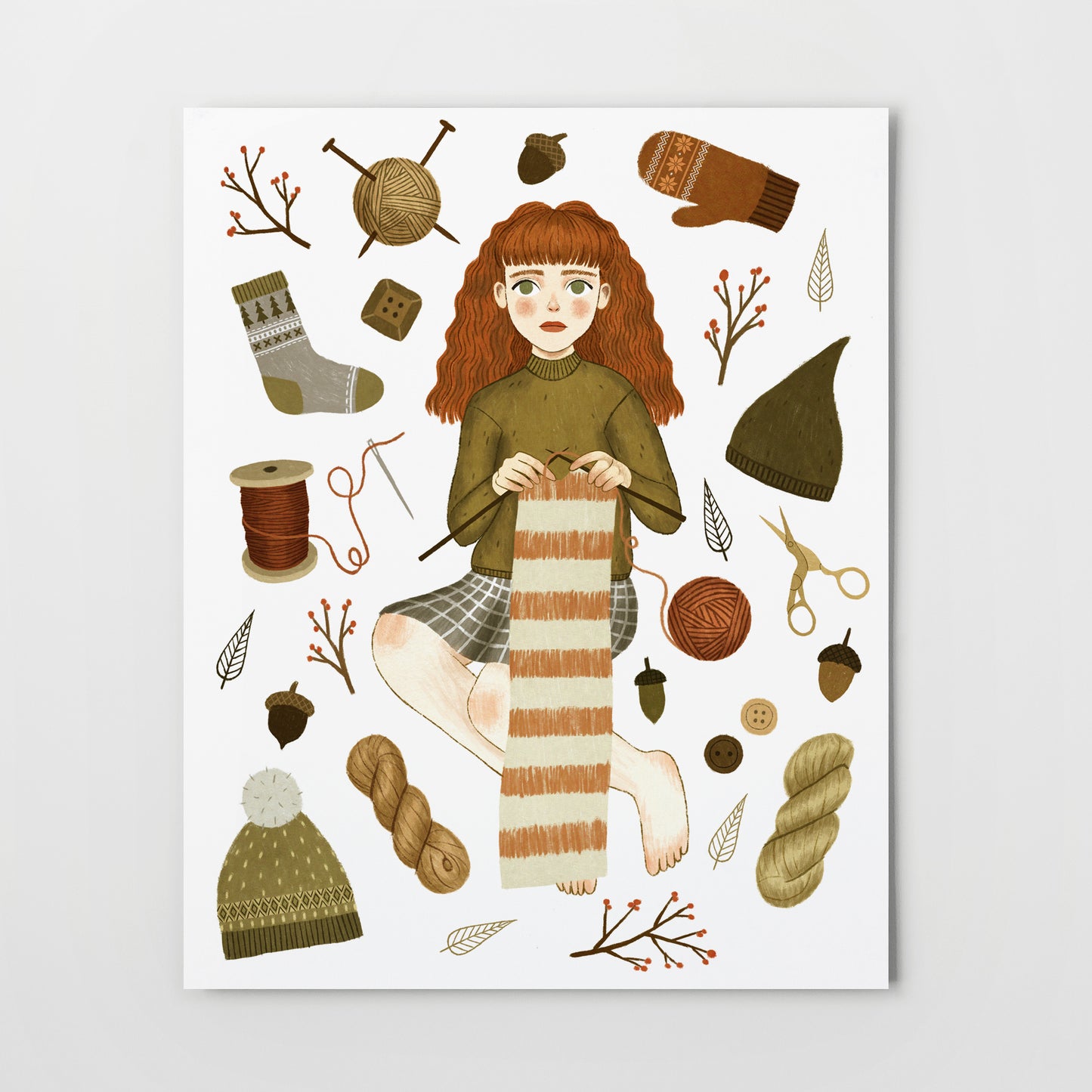 forest knitting | Giclée Art Print