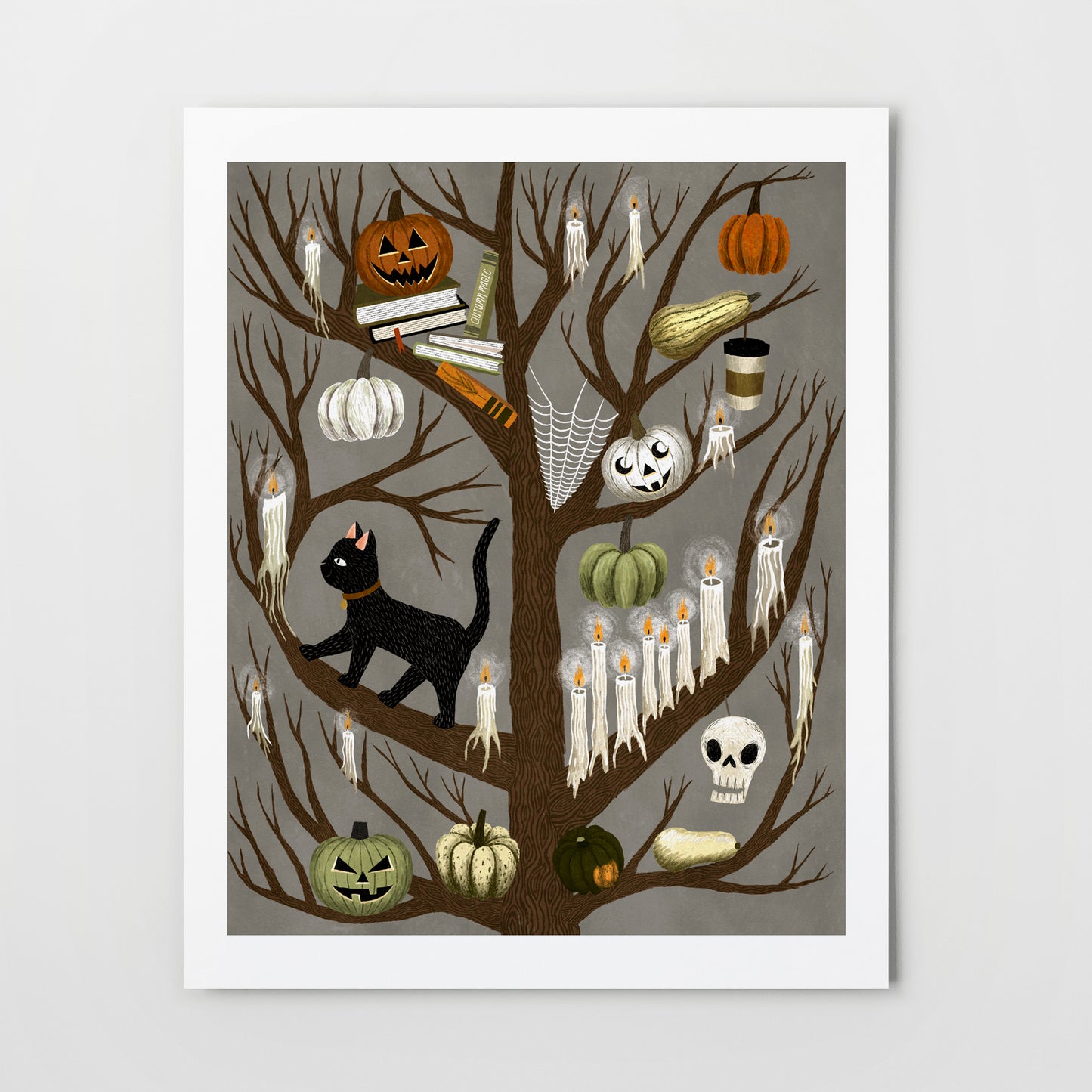 halloween tree | Giclée Art Print