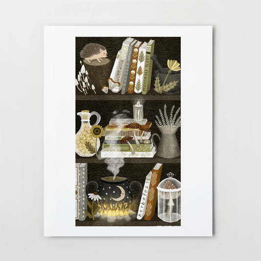 herbalist bookshelf | Giclée Art Print