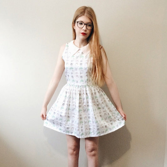 tea & cats dress