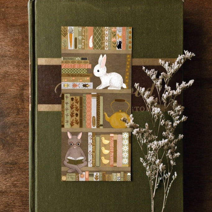 bookshelf rabbit bookmark