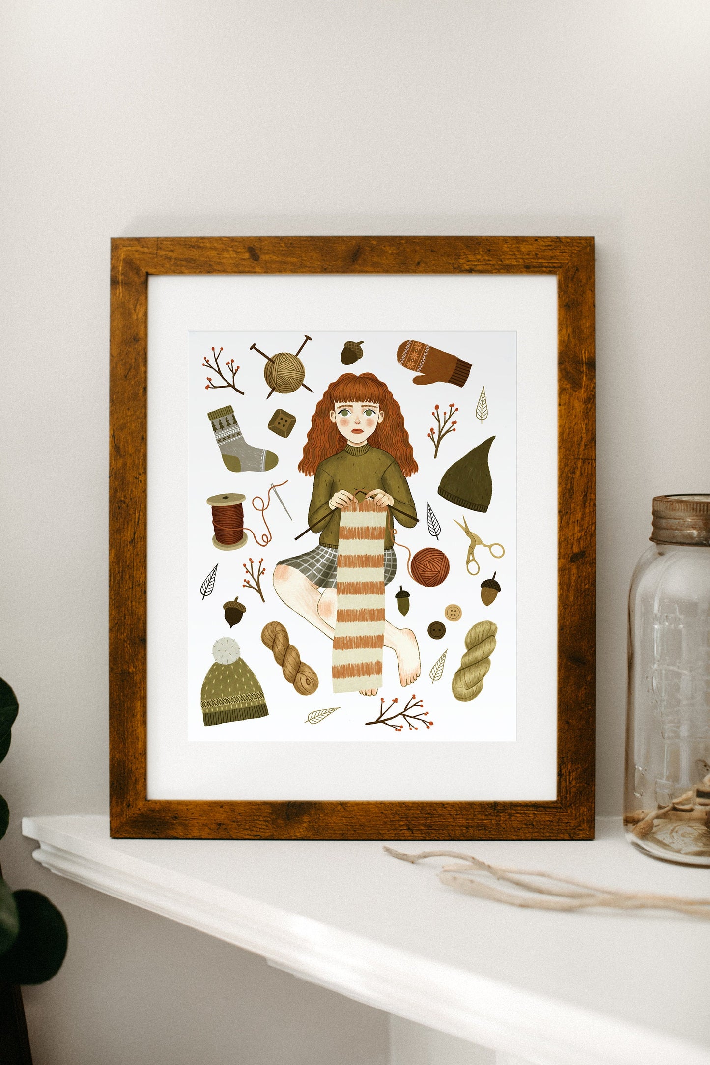 forest knitting | Giclée Art Print