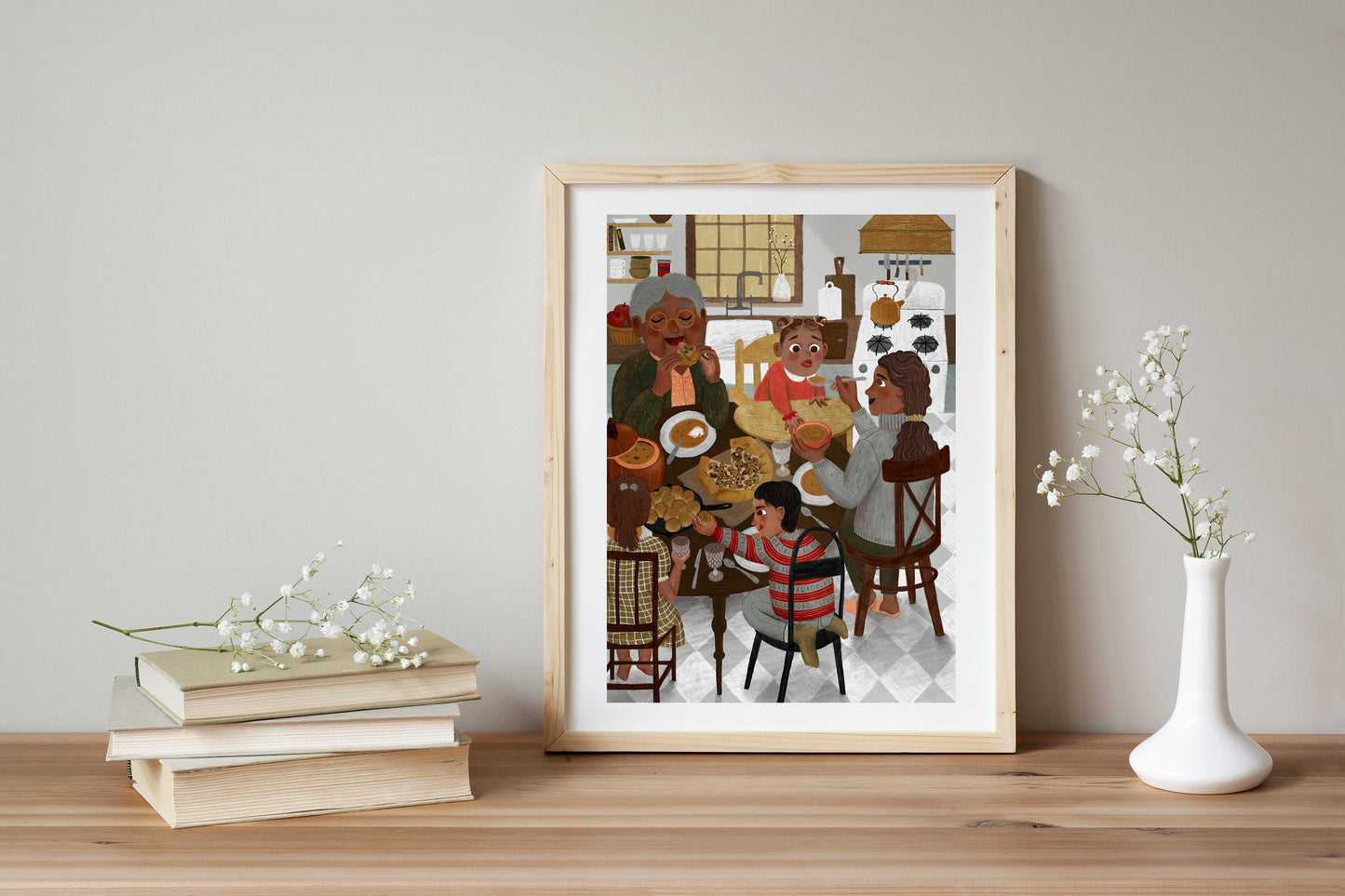 cozy family dinners | Giclée Art Print