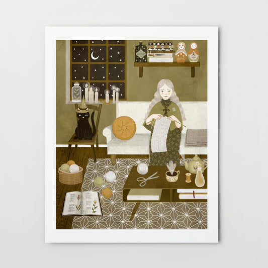 knitting magic | Giclée Art Print