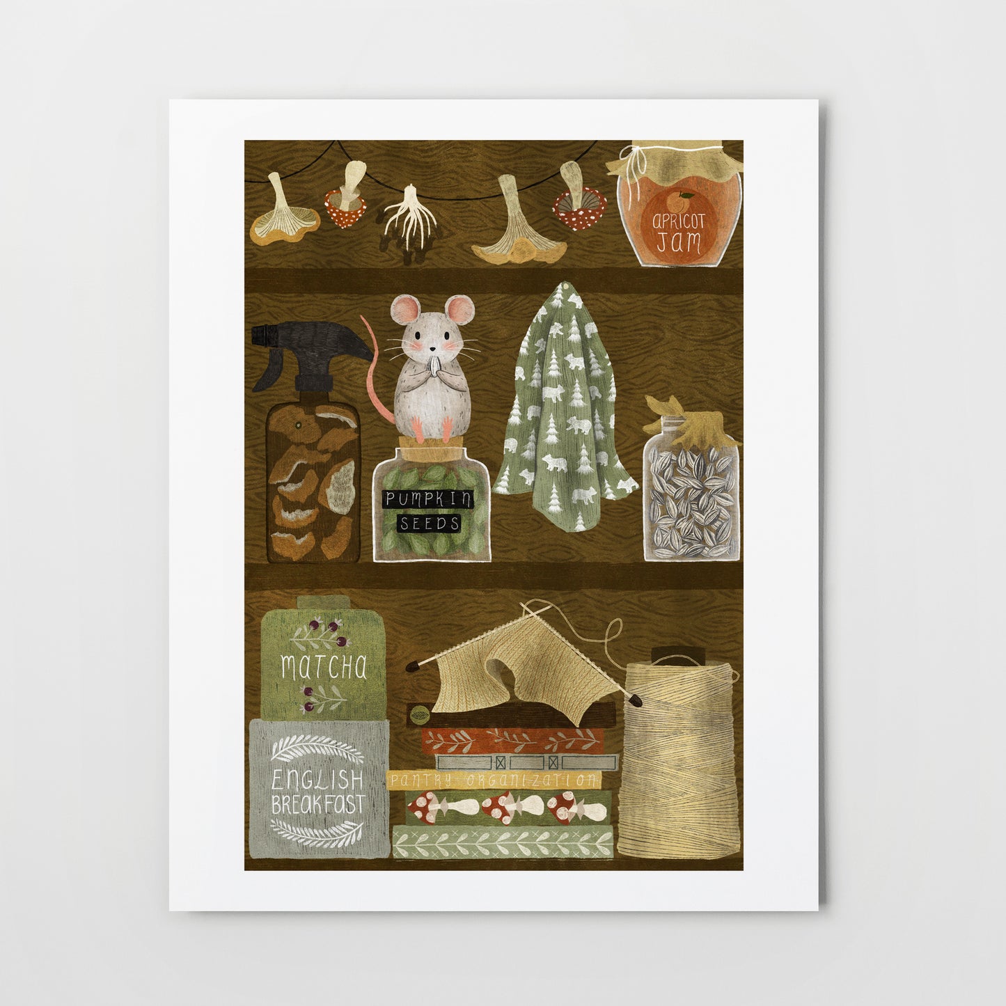 pantry bookshelf | Giclée Art Print