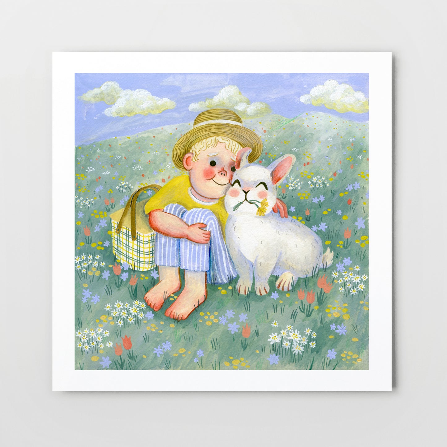 rabbit munch | Giclée Art Print